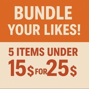 ✨ Bundle Your Likes! 5 Items Under $15 for $25 💕 #BundleSale